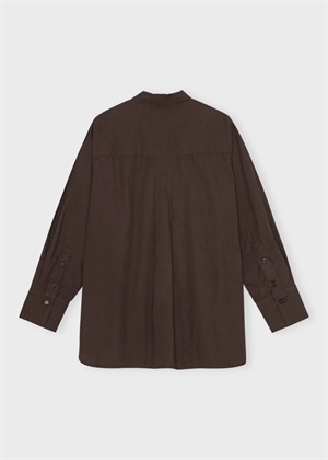 Clean poplin skjorte dark Brown Moshi Moshi 